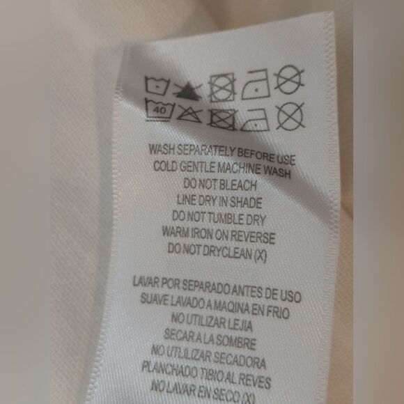 City Chic Ivory Linen Blend Button Up Dress Size 20 NWT - Picture 7 of 8